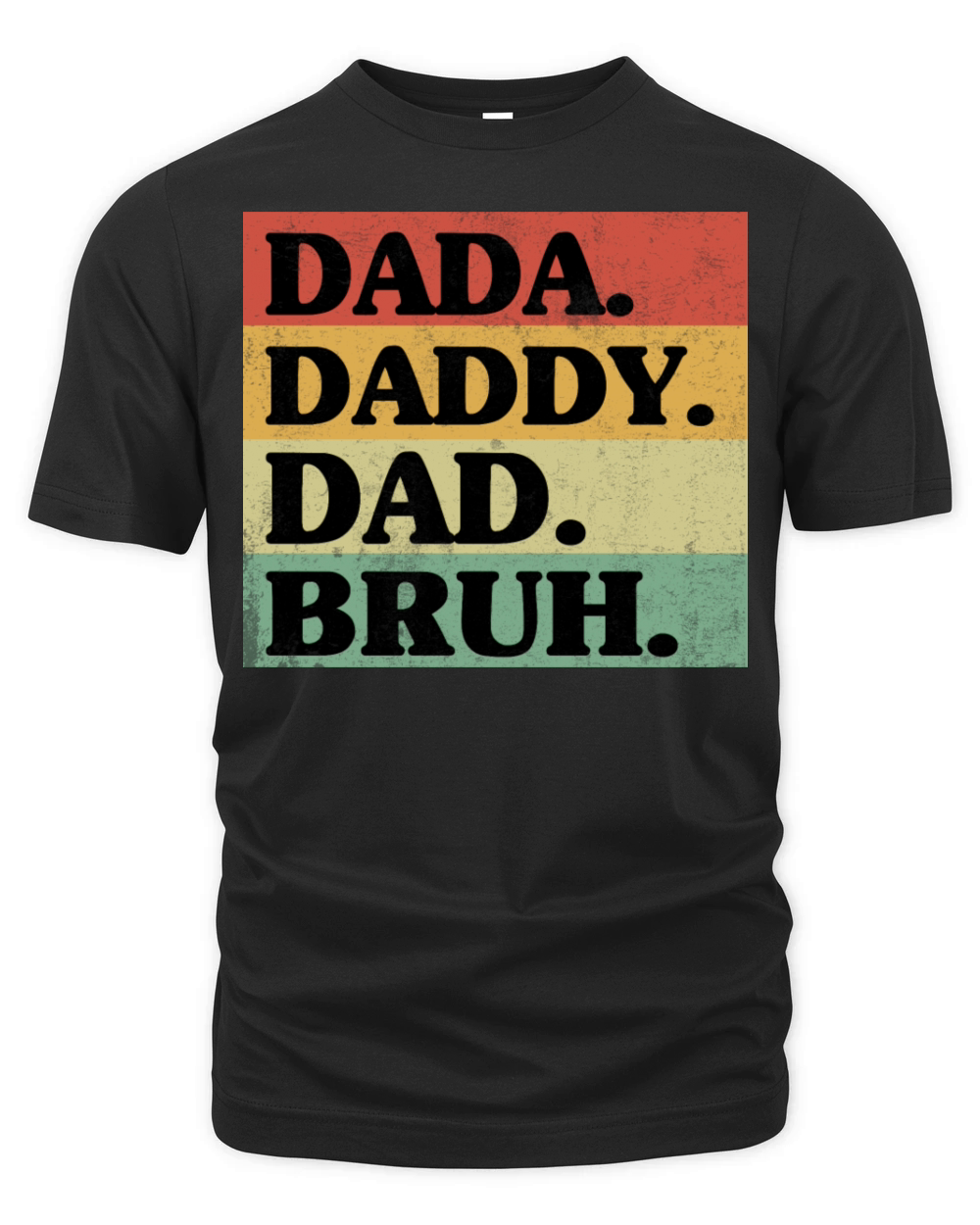 Dada Daddy Dad Bruh Retro Gift For Fathers day Organic Unisex T-shirt