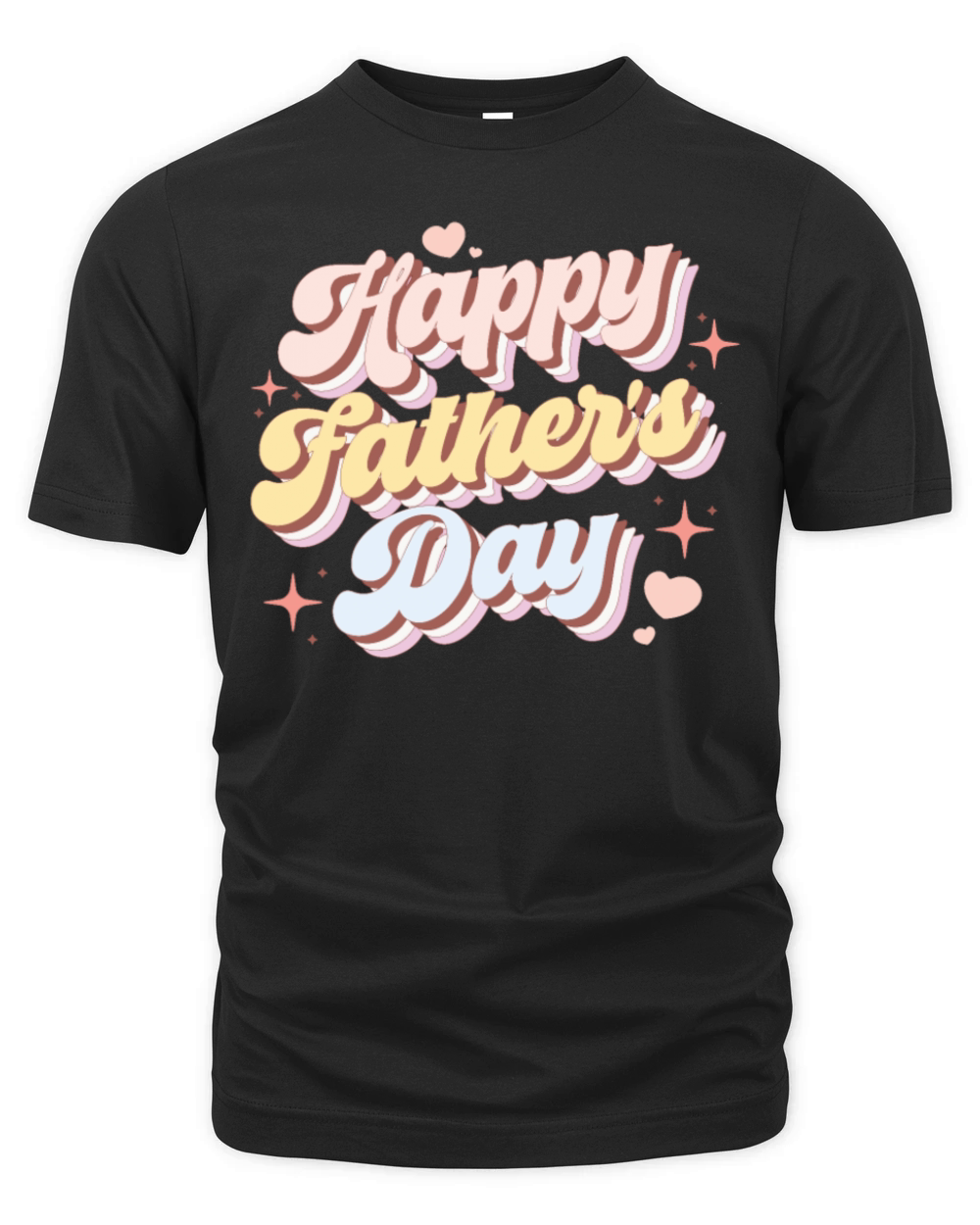 Groovy Happy Fathers Day Organic Unisex T-shirt