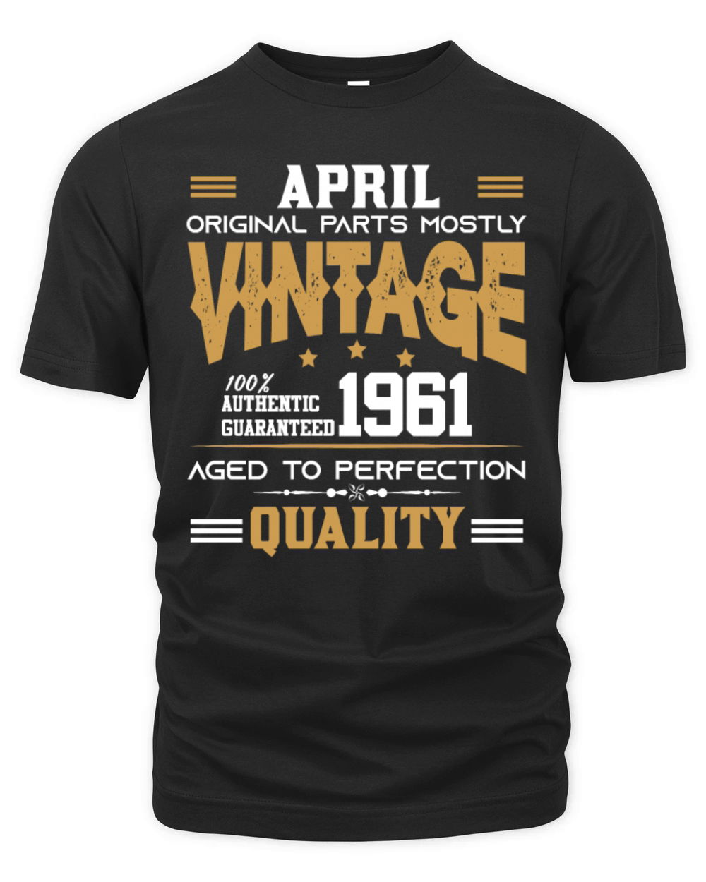 Vintage Aged To Perfection April 1961 Organic Unisex T-shirt