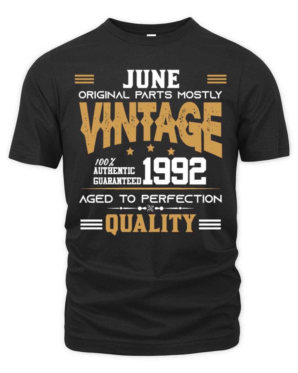 Vintage Aged To Perfection June 1992 Organic Unisex T-shirt