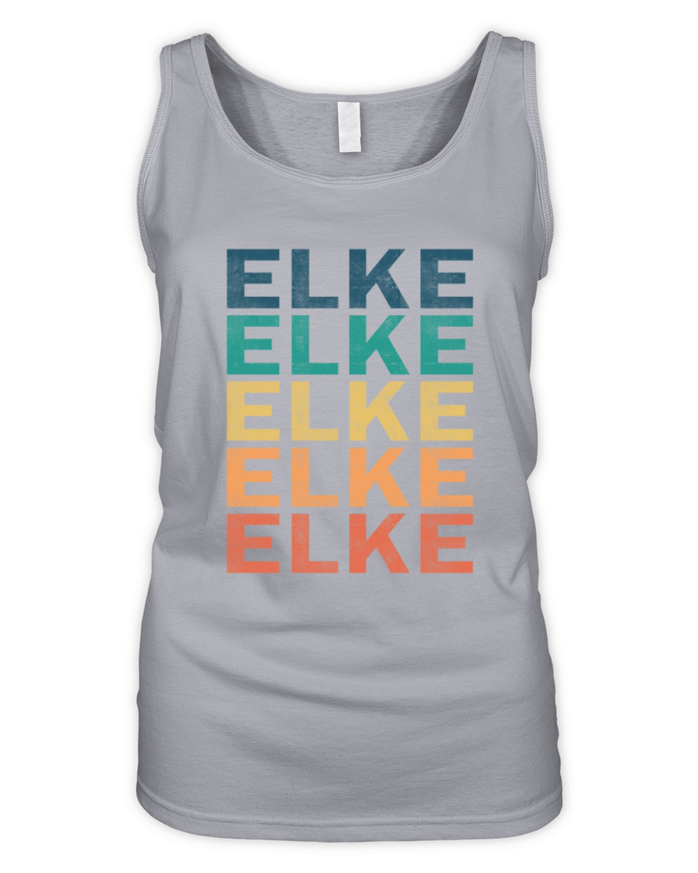 Elke Name T Shirt - Elke Vintage Retro Name Gift I Organic Women's Tank Top