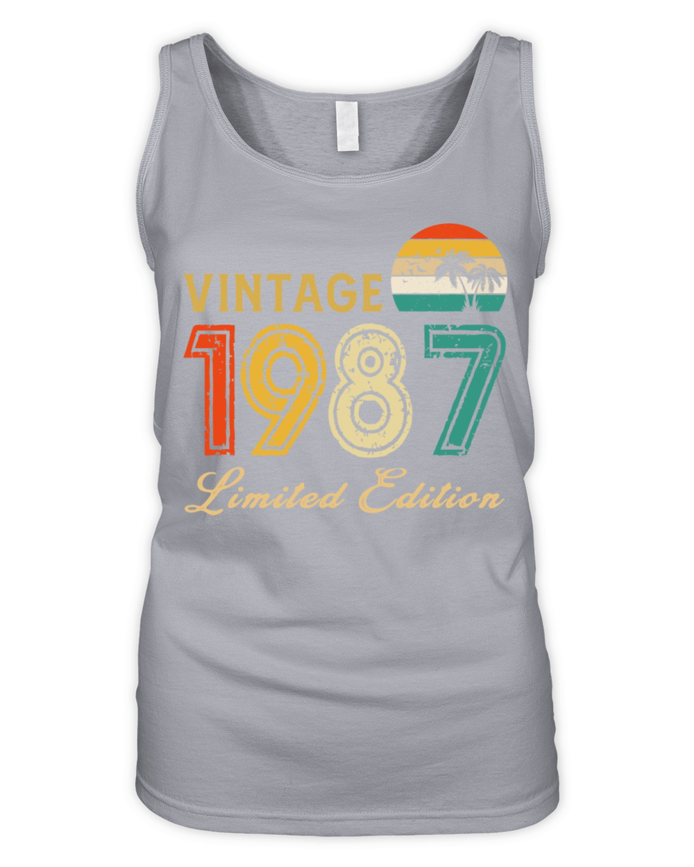 Vintage 1987 Limited Edition Made In 1987 Birthday Organic Women's Tank Top