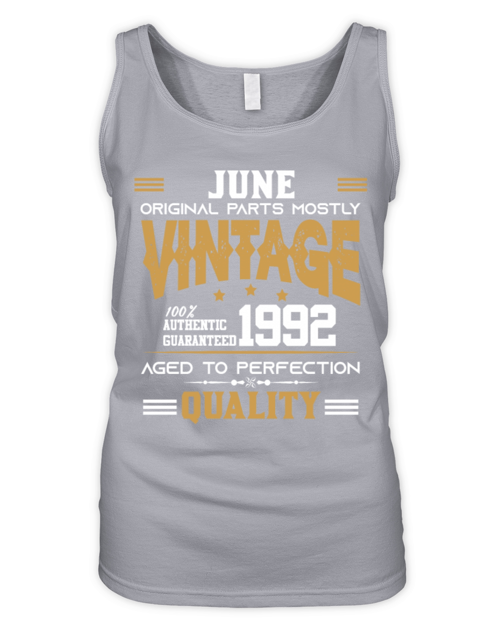 Vintage Aged To Perfection June 1992 Organic Women's Tank Top