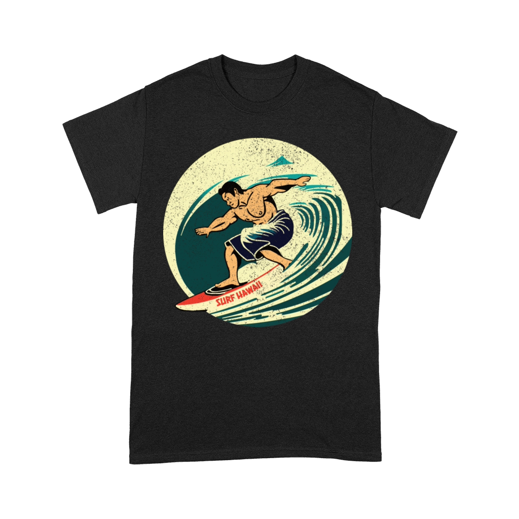 Distressed Vintage Hawaii Surf Label Premium T-shirt