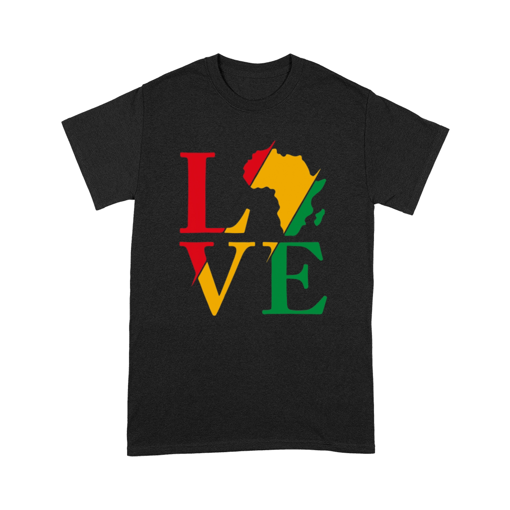 LOVE Black African American Pride Juneteenth Gift Premium T-shirt