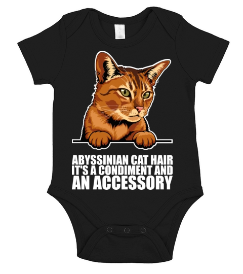 Abyssinian cat Abyssinian Gift Short Sleeve Baby One-Piece