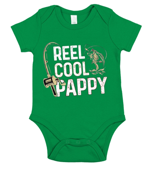 Reel Cool Pappy Shirt Short Sleeve Baby One-Piece
