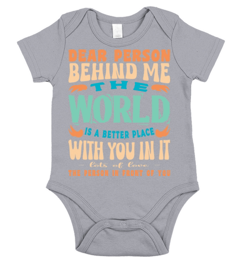 The World Is A Better Place Inspirational Retro Short Sleeve Baby One-Piece