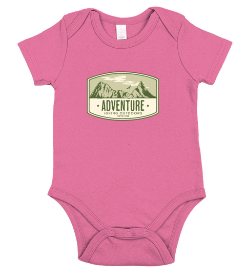 Wild hiking outdoors nature mental health Short Sleeve Baby One-Piece