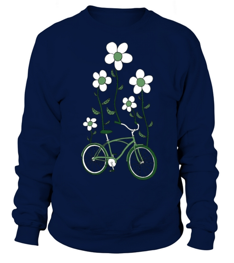 bike flowers shirt Sweatshirt Unisex