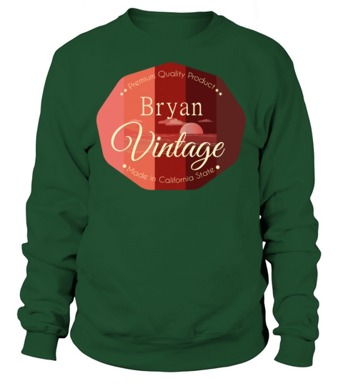 Bryan First Name Vintage Design Sweatshirt Unisex