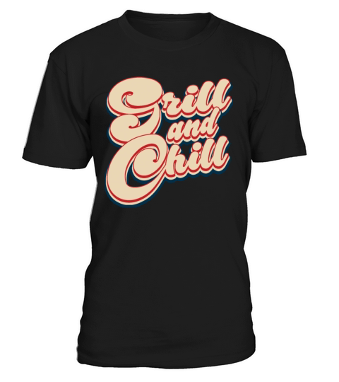 Grill and Chill Patriotic 4th of July Vintage T-Shirt Unisex