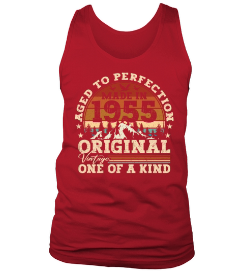 Original 1955 Vintage Vintage Birthday Retro Tank Top Unisex