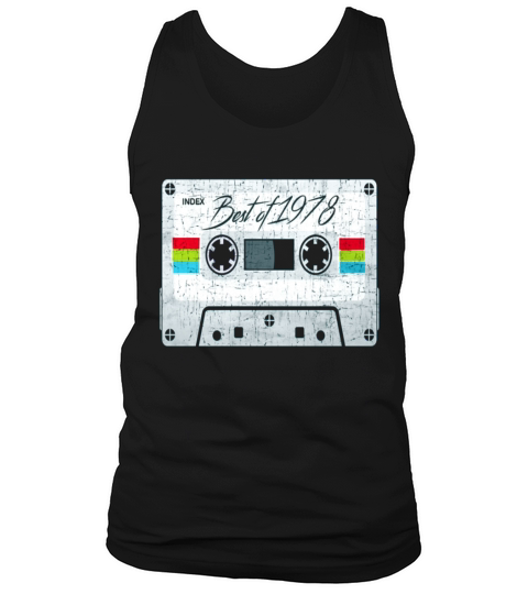 Vintage Best of 1978 70s mix tape cassette funny Tank Top Unisex