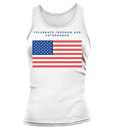 Celebrate Freedom and Fatherhood with flag America Tank top Woman