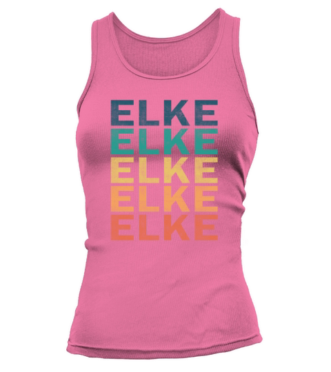 Elke Name T Shirt - Elke Vintage Retro Name Gift I Tank top Woman