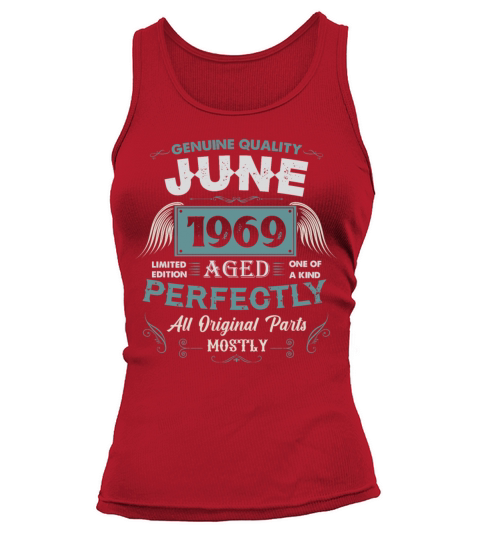 June 1969 Vintage Birthday Present Tank top Woman