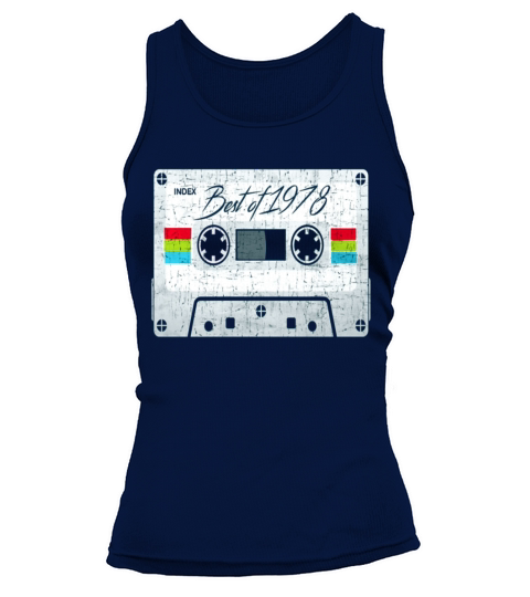 Vintage Best of 1978 70s mix tape cassette funny Tank top Woman