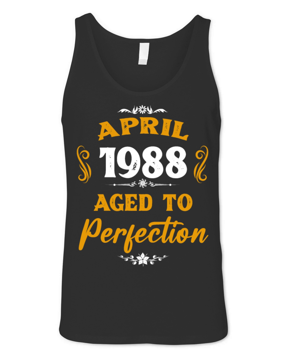 April 1988 Vintage Birthday Present Unisex Jersey Tank