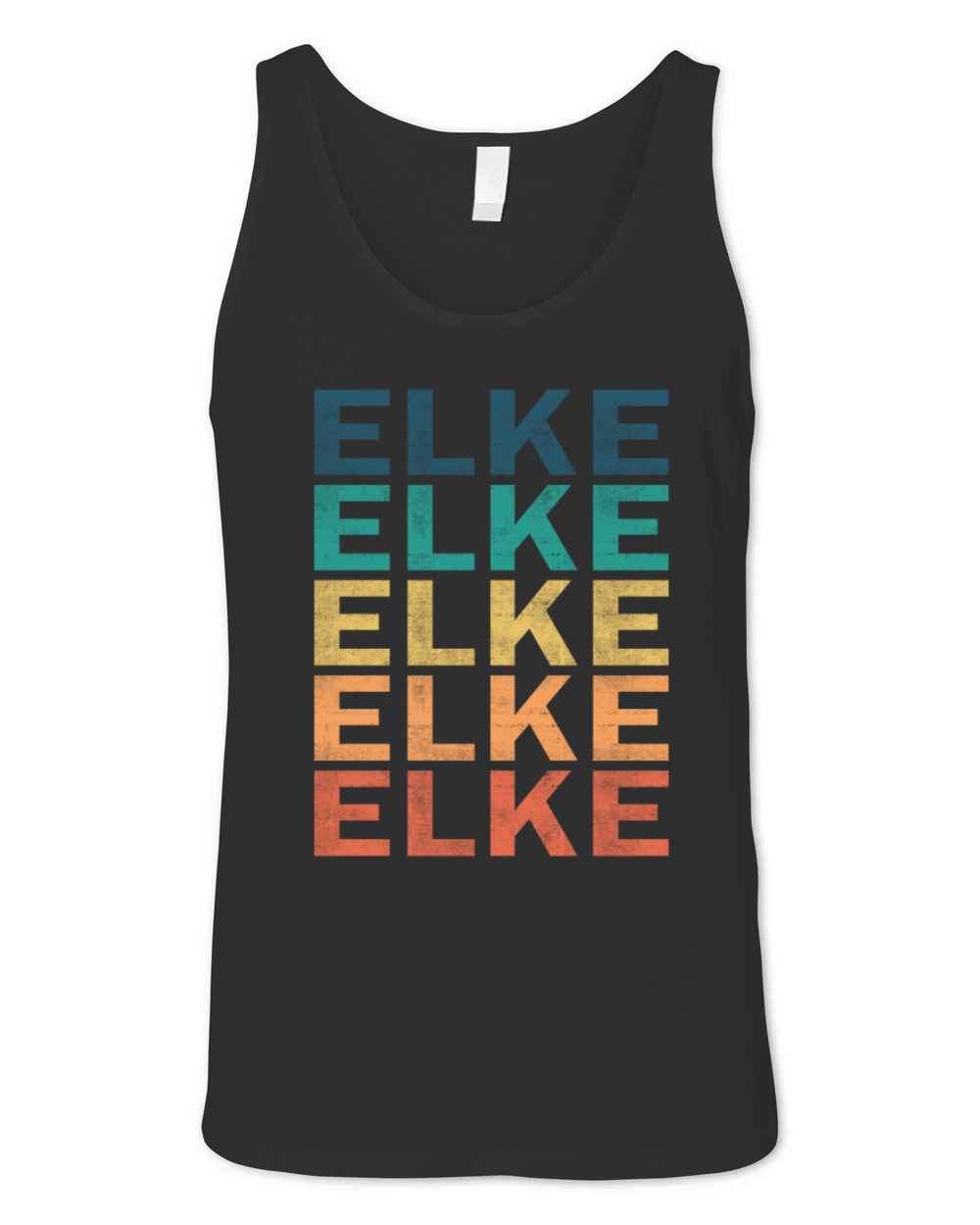 Elke Name T Shirt - Elke Vintage Retro Name Gift I Unisex Jersey Tank