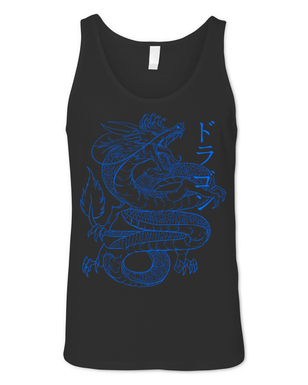 Japanese Dragon Japanese Kanji Calligraphy Cool Dr Unisex Jersey Tank