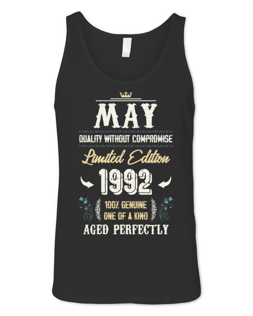 May 1992 Vintage Birthday Present Unisex Jersey Tank
