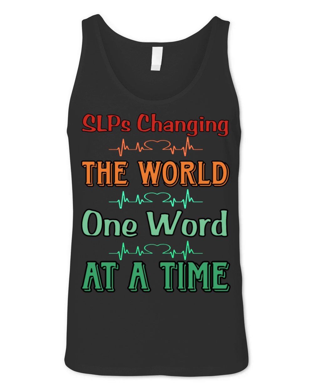 SLPs Changing The World One Word At A Time Unisex Jersey Tank