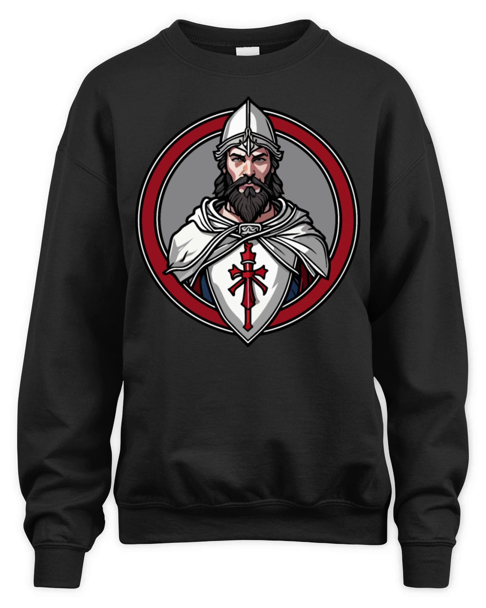 Cool Templar Knight Unisex Premium Crewneck Sweatshirt