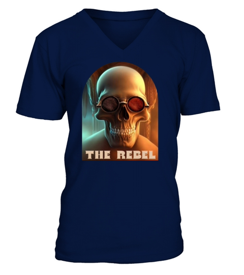 THE REBEL SKULL V-Neck T-shirt