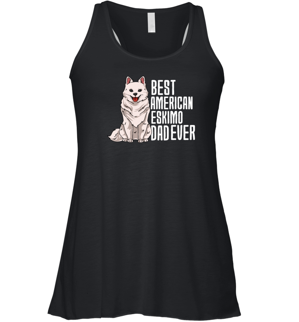 Best American Eskimo Dad Ever Women's Flowy Tank Top