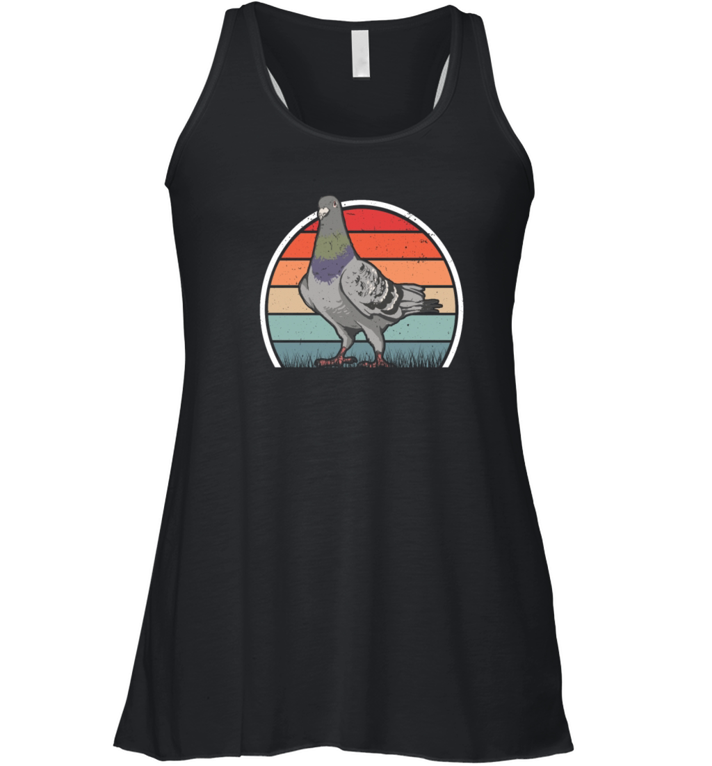 Pigeon Retro Fanciers Vintage Women's Flowy Tank Top