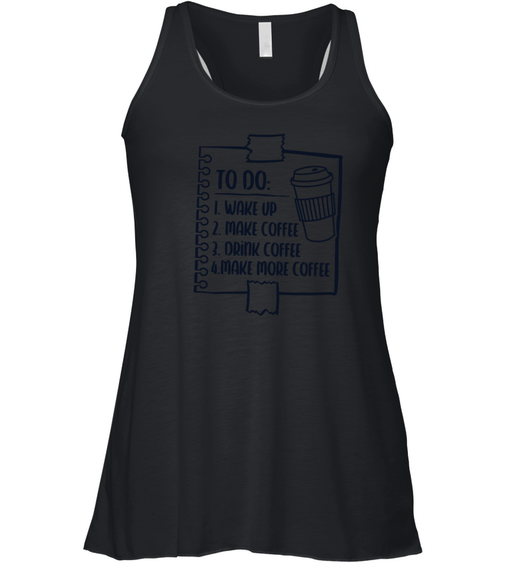 To Do List Barista Queen Latte Art Coffee Lover Women's Flowy Tank Top