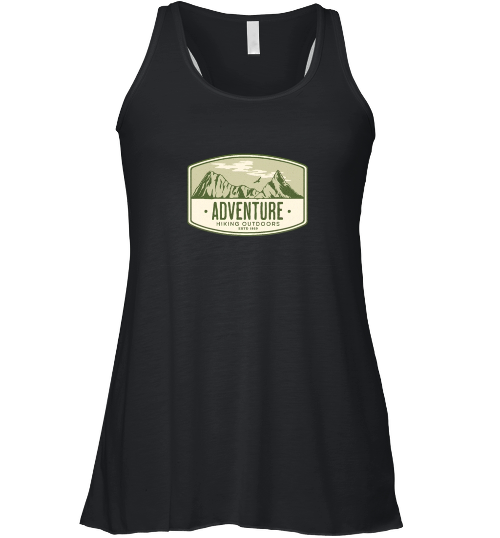 Wild hiking outdoors nature mental health Women's Flowy Tank Top
