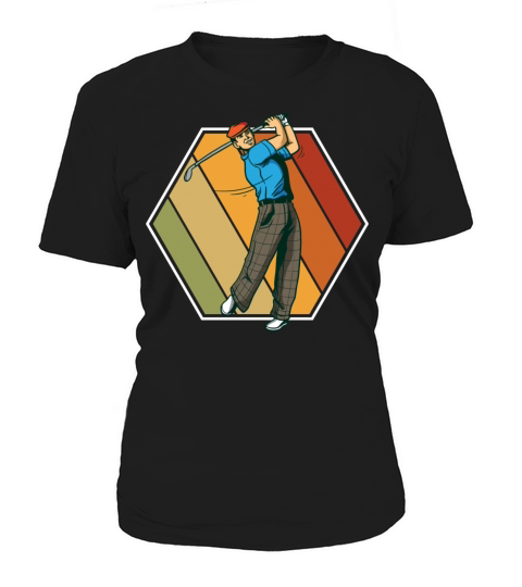 Golf Vintage Rectangle Retro Women's T-Shirt