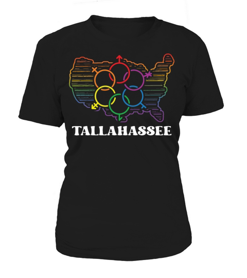 Tallahassee Pride Flag Pride Month LGBTQ Flag LGBT Women's T-Shirt