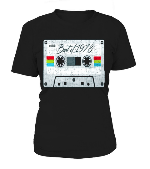 Vintage Best of 1978 70s mix tape cassette funny Women's T-Shirt