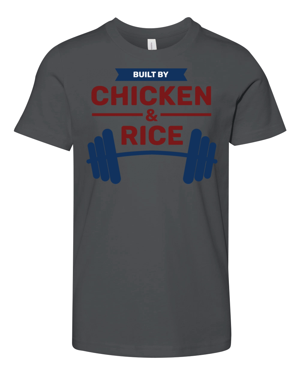 Built by chicken and rice Youth Unisex Jersey Tee