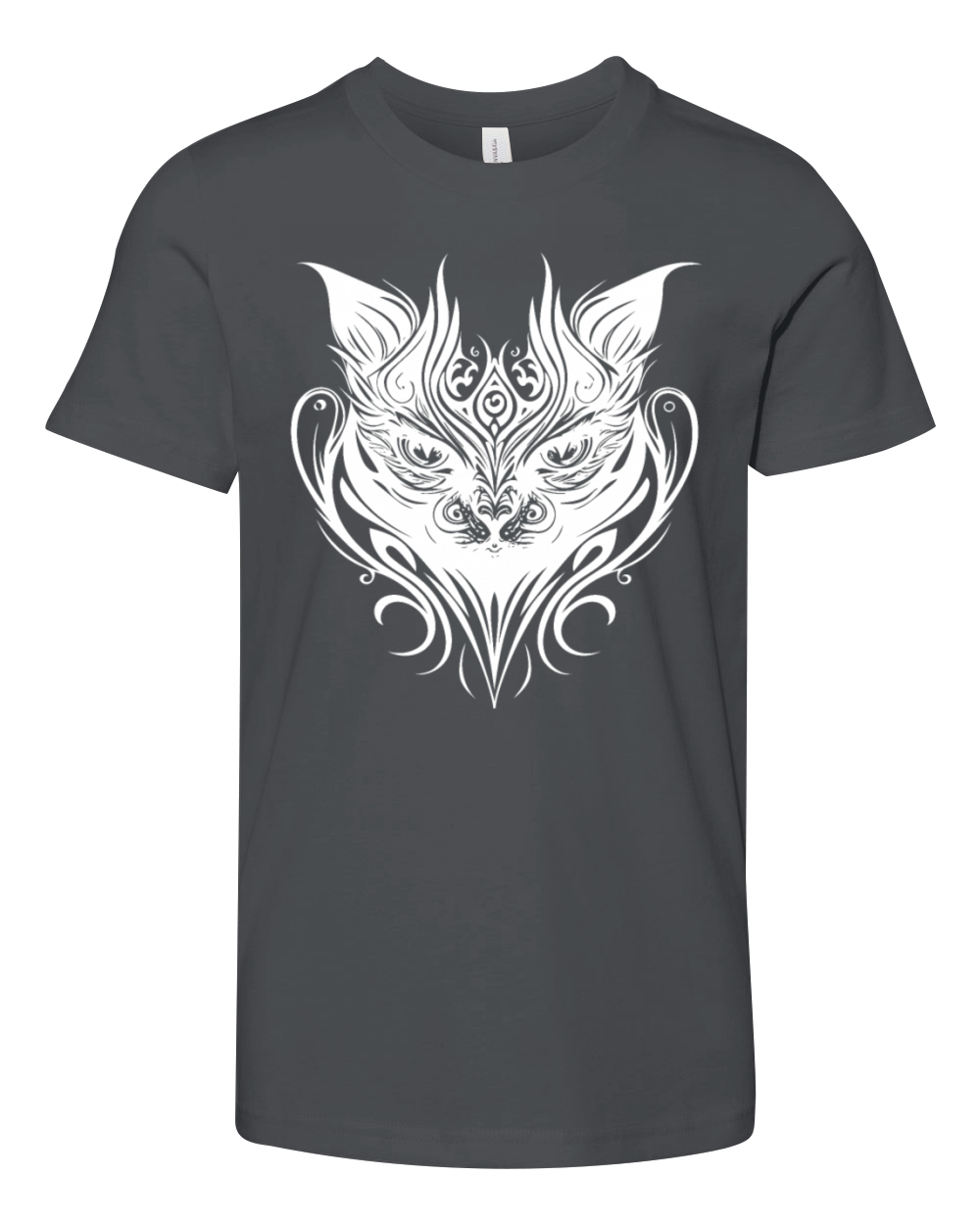 Tribal Tattoo Cat Youth Unisex Jersey Tee