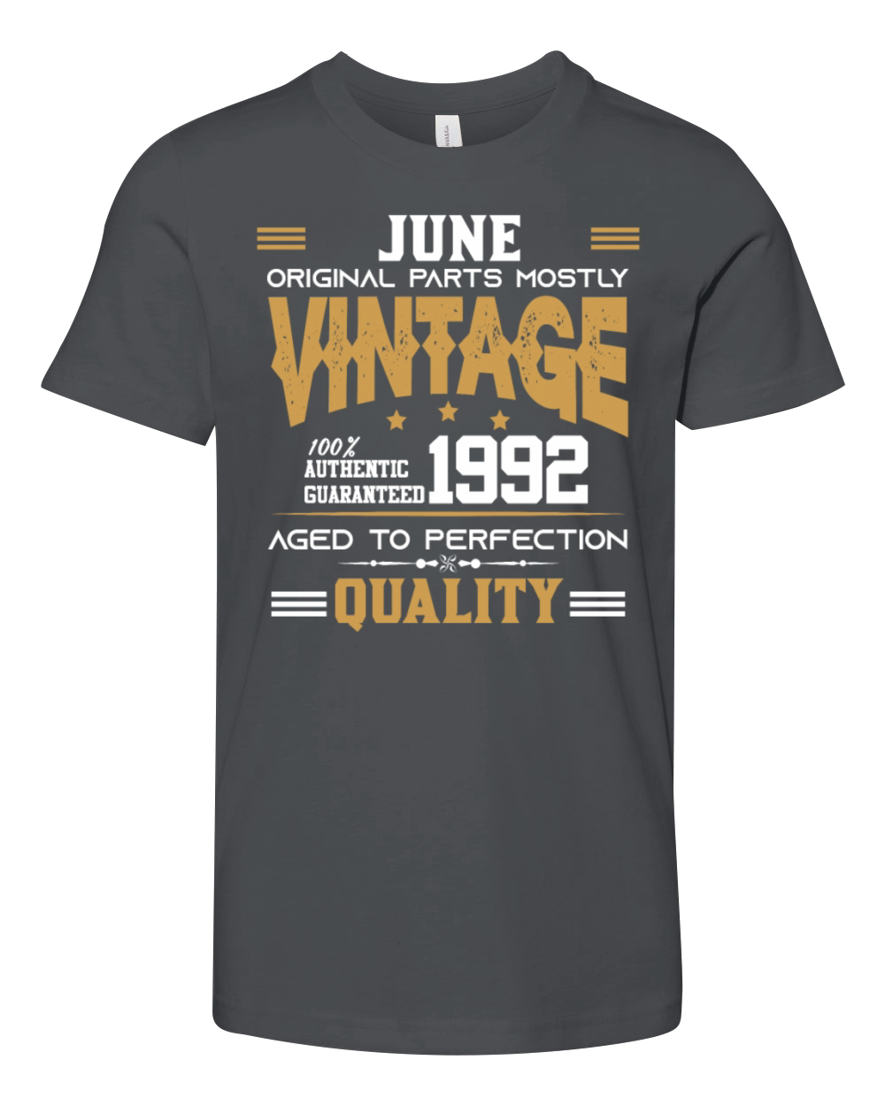 Vintage Aged To Perfection June 1992 Youth Unisex Jersey Tee