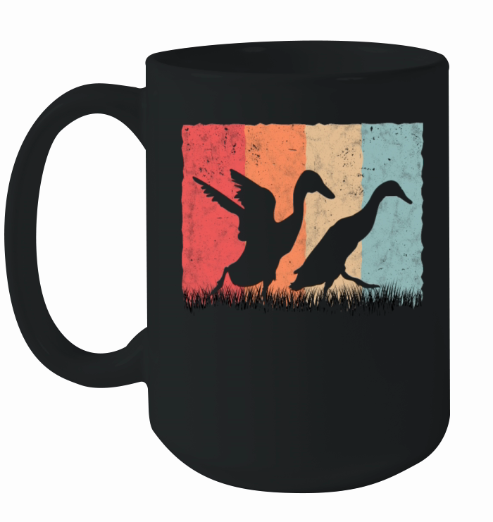Indian Runner Duck Retro Bottle Vintage Ceramic Mug