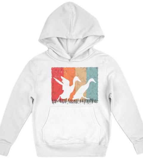 Indian Runner Duck Retro Bottle Vintage Kids Hoodie