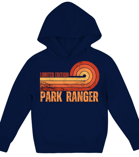 Park Ranger Vintage Retro Kids Hoodie