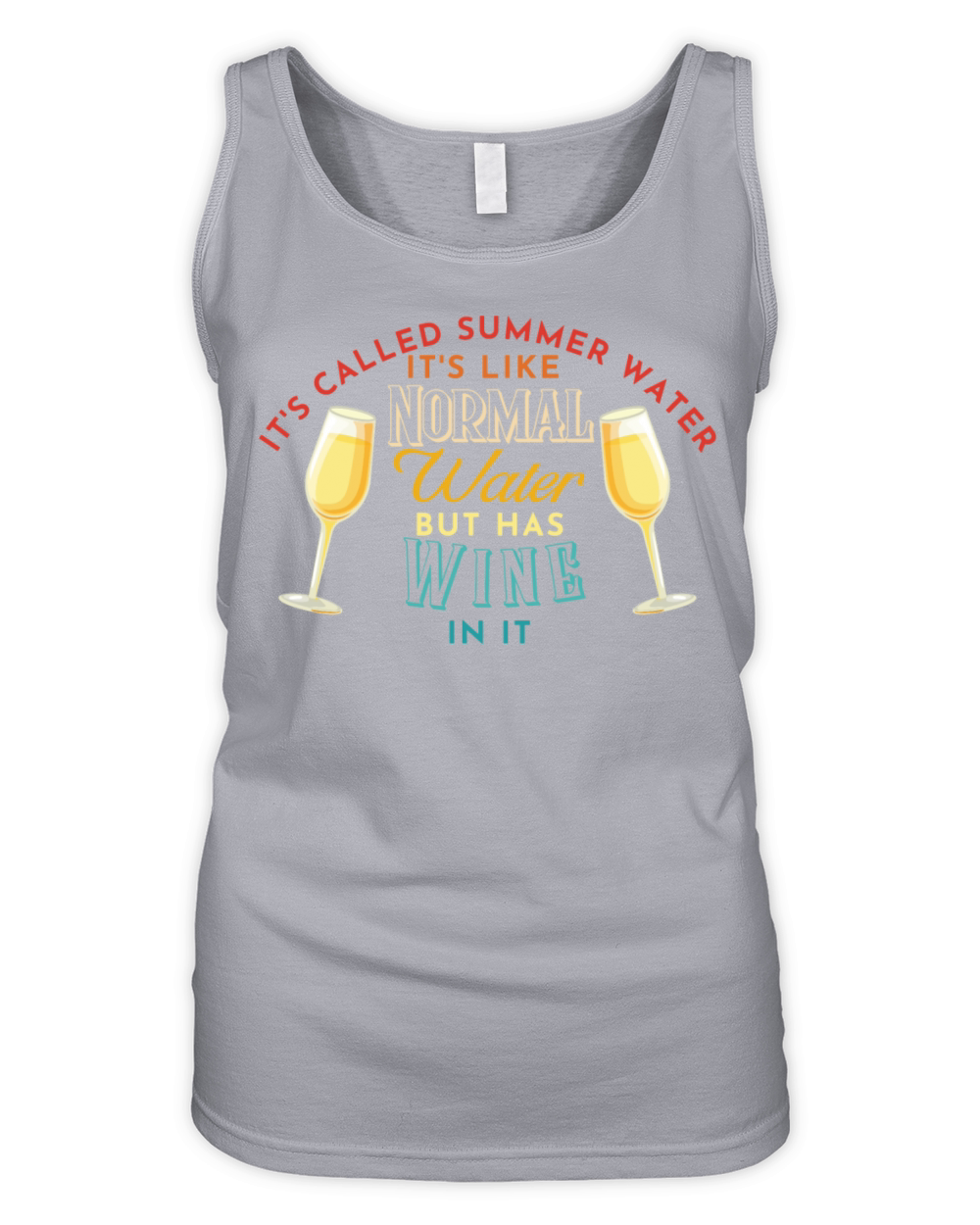 Summer Water Its Like Normal Water Vintage Organic Women's Tank Top