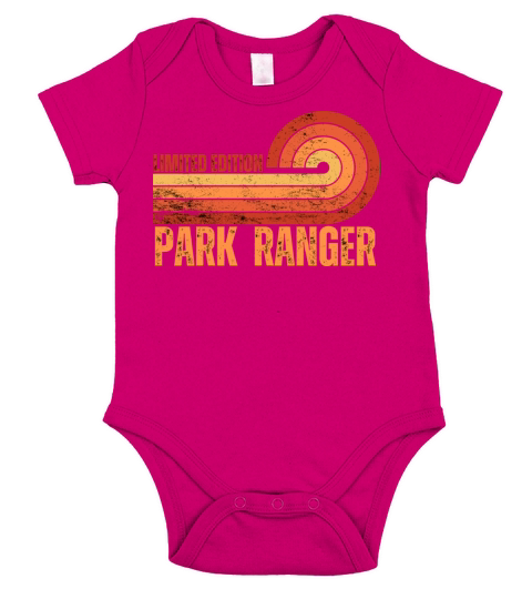 Park Ranger Vintage Retro Short Sleeve Baby One-Piece