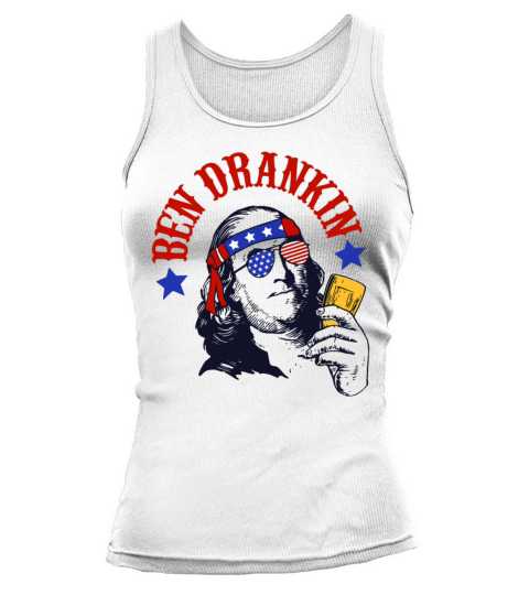 Ben Drankin Funny 4th Of July Patriotic Merica Tank top Woman