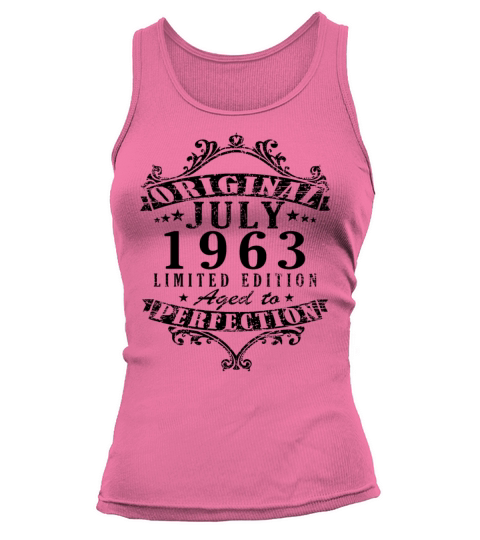 July 1963 vintage birthday gift 60 years Tank top Woman