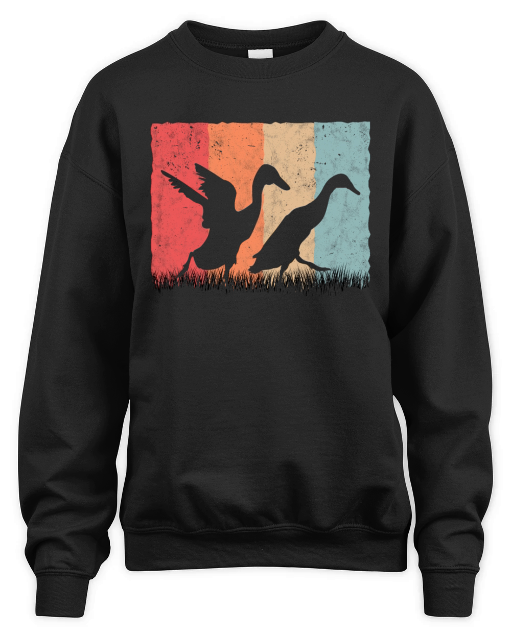 Indian Runner Duck Retro Bottle Vintage Unisex Premium Crewneck Sweatshirt