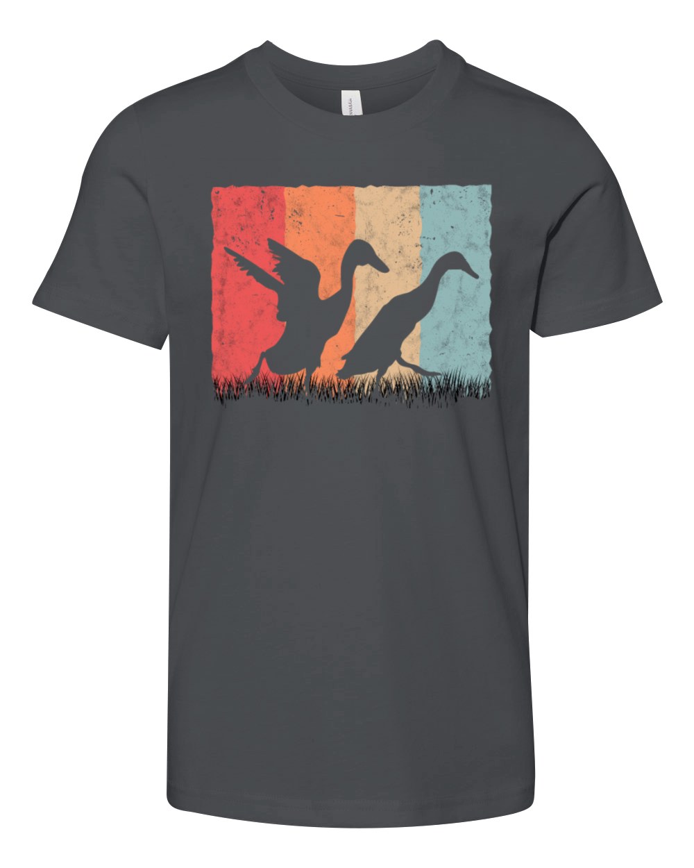 Indian Runner Duck Retro Bottle Vintage Youth Unisex Jersey Tee