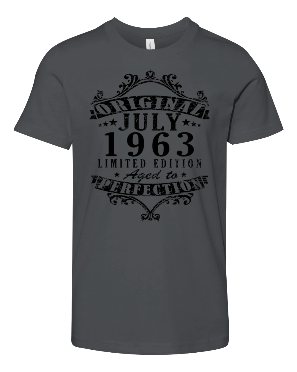 July 1963 vintage birthday gift 60 years Youth Unisex Jersey Tee