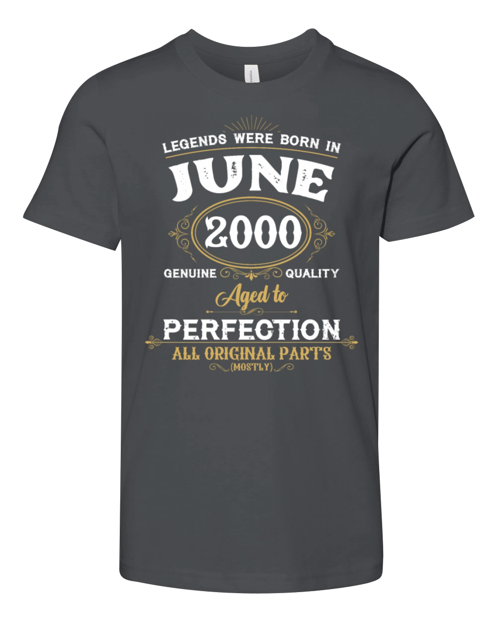 Legends Were Born In June 1987 Youth Unisex Jersey Tee